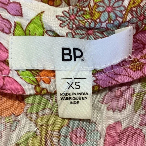 BP Be Proud By Retro Flower Print Gender Inclusive Dress Pink Floral SZ XS NWT - Picture 8 of 13